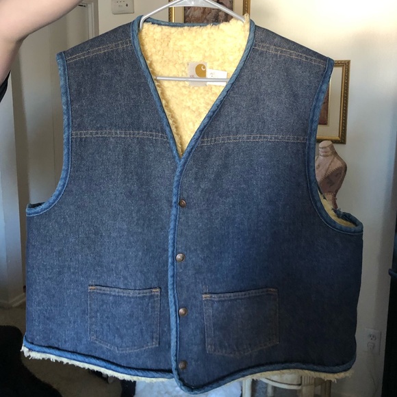 Vintage Carhartt Denim Vest - Picture 1 of 3
